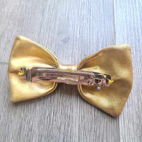 gold clip-on bowtie - Picture 6 of 8